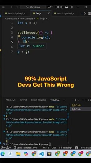 99% JavaScript Devs Get This Wrong #coding #javascript