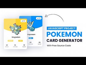 Pokemon Card Generator Javascript | Step By Step Javascript Project