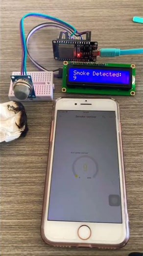 Smoke detector using Arduino and blynk app #arduinonano #diy #arduinouno #blynk