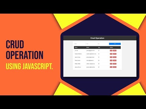 Javascript Crud Operation (Javascript Insert, Update & Delete) | Javascript Project for beginners