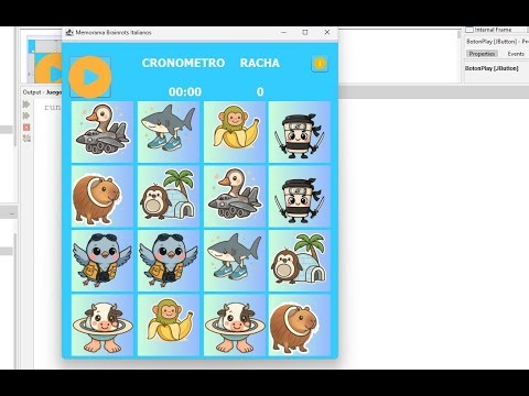 Memorama de Brainrots Italianos en JAVA NETBEANS