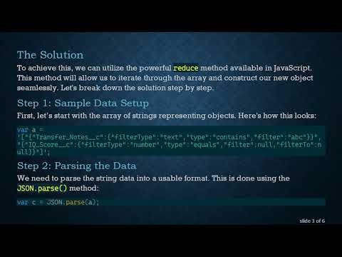 How to Split an Array of Objects to Create a New Object in JavaScript