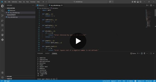 #python #programming #projects #scientificcalculator #codingjourney #github #developer #techskills #learningbydoing | SHALU SHARMA