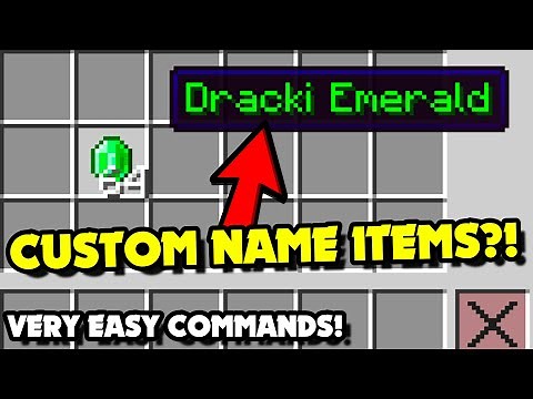 How to Give & Spawn CUSTOM NAME ITEMS in Minecraft 1.21.5+ Java?! Custom Name Item Commands [Easy]