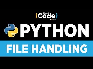 Python Tutorial For Beginners | Python File Handling Tutorial | File Operations In Python|SimpliCode