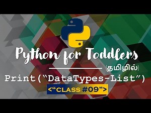 Learn Python in Tamil | List in Python | [TAMIL]