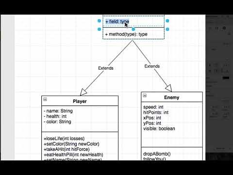 How to draw a UML diagram that shows inheritance