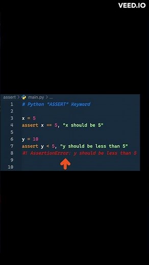 "ASSERT" statement in Python???