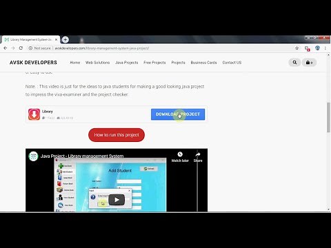 How to Download Free Library Management System Java Source Code.
