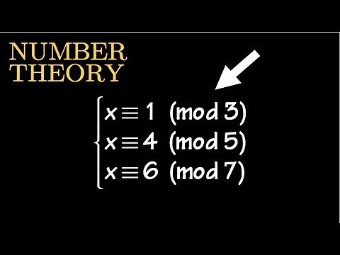 System of congruences, modular arithmetic