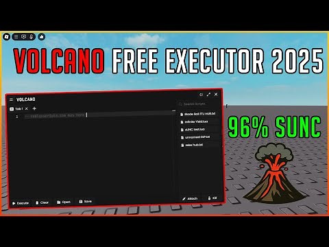 VOLCANO ROBLOX EXPLOIT/EXECUTOR - HOW TO DOWNLOAD, INSTALL AND EXECUTE SCRIPTS ON YOUR PC FREE 2025