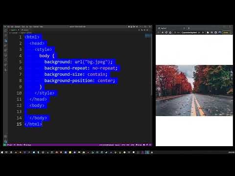 How to add HTML background image URL to my web page with CSS (simple tutorial 2025)