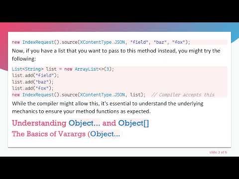 Understanding the Difference: Object... vs Object[] in Java Methods