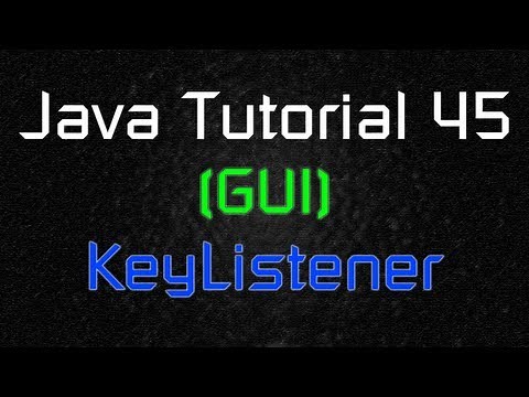 Java Tutorial 45 (GUI) - Moving Object with Keyboard Inputs (KeyListener)