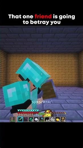 That One Friend is Going To Betray You #minecraft #mlgclutch #pvp #clutch #manhunt