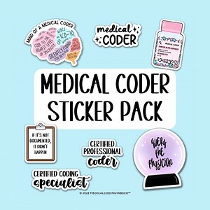MEDICAL CODER/CODING - Sticker Pack - Etsy