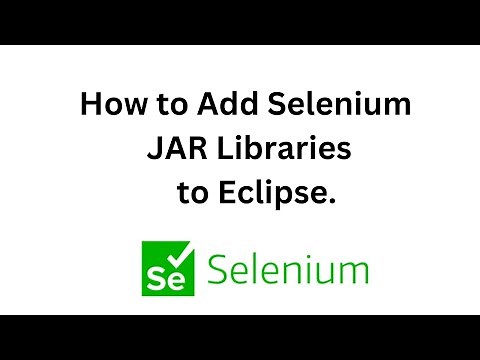 Selenium WebDriver- Downloading and Adding JAR files to the Eclipse Project
