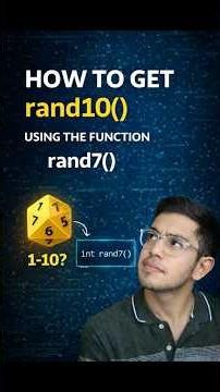 rand7() using rand10() is easy!!!