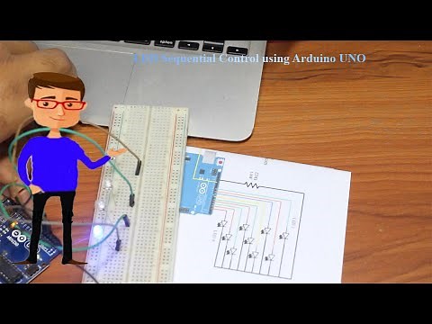 LED Sequential Control using Arduino UNO | Arduino | LED