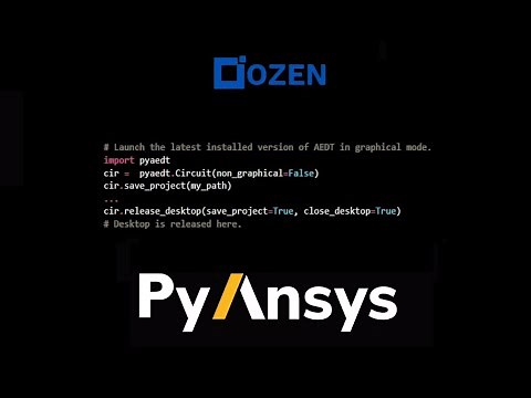 PyAEDT: How to Control the Ansys Electronics Desktop with Python