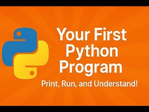 Your First Python Program 🐍 – Print, Run, and Understand! (Beginner Python Tutorial)
