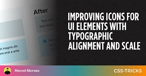 Improving Icons for UI Elements with Typographic Alignment and Scale | CSS-Tricks