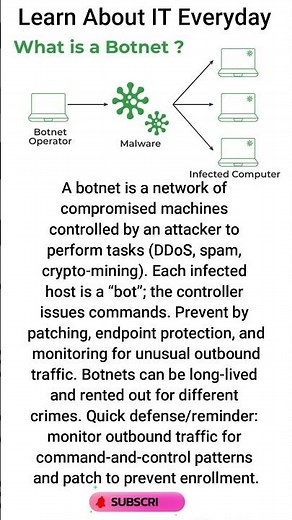Botnets Explained for Beginners 🌐🤖 #shorts