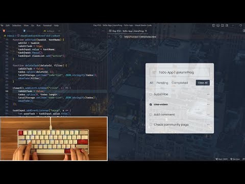 ASMR Programming - Todo App With JavaScript- No Talking
