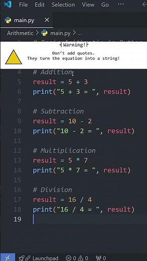 Python Basics: ARITHMETIC OPERATIONS in Under a Minute! 🧮