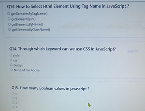 Q13. How to Select Html Element Using Tag Name in JavaScript ?... | Filo