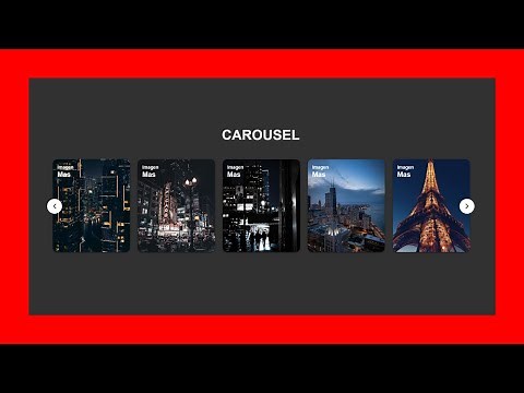 como HACER un CARRUSEL en HTML y CSS y JAVASCRIPT 🚀