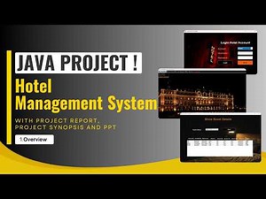01 - Hotel Management System Project in Java | Introduction | Java Project