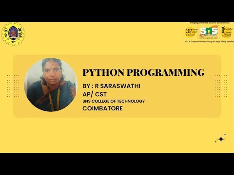 Selection Sort Algorithm | Python Programming | SNS INSTITUTIONS