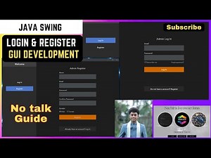 Log In and Register GUI using Java Swing