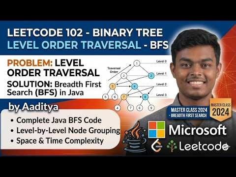 Binary Tree Level Order Traversal - BFS - Leetcode 102 - Java