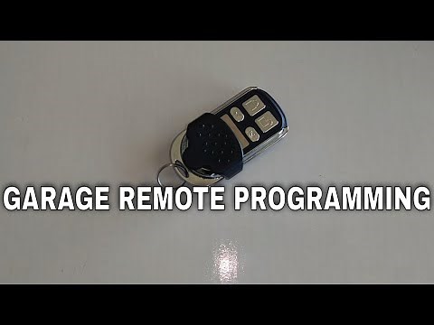 Garage door remote - How to program a replacement