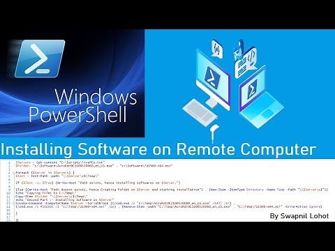 PowerShell Installing software remotely on Multiple Computers