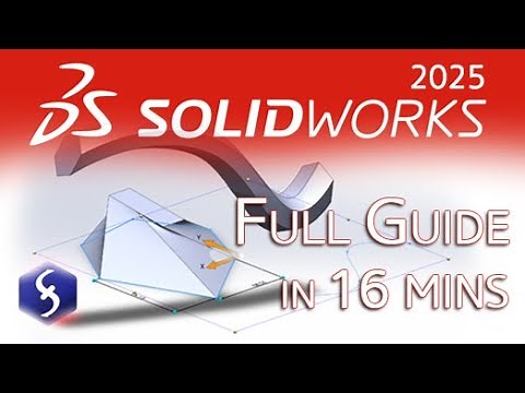 SolidWorks - Tutorial for Beginners in 16 MINUTES! [ FULL GUIDE 2025 ]