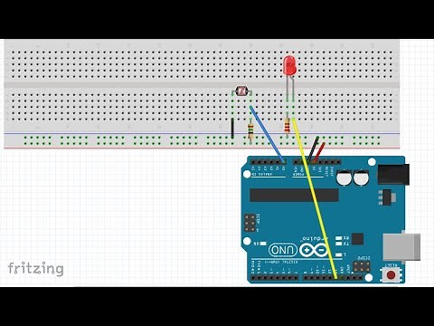Encender un LED. con sensor de luz LDR en Arduino