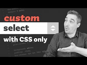 Custom select menu - CSS only