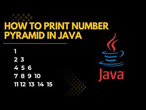 How to Print Number Pattern Program in Java #javatutorial