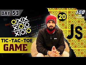 Tic Tac Toe Game using HTML CSS and JS || #mern #javascript || Full Stack Web Development 2024