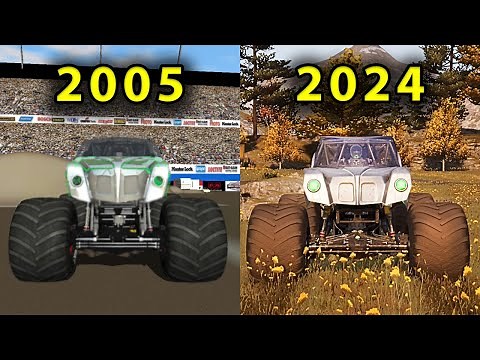 ALIEN INVASION Monster Truck EVOLUTION in MONSTER JAM GAMES (2019-2024)