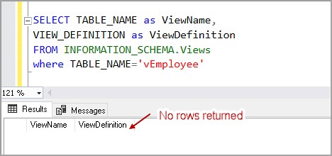 View Definition Permissions in SQL Server
