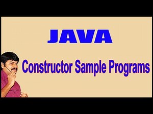 Java Constructors || Constructor Sample Programs || by Durga Sir