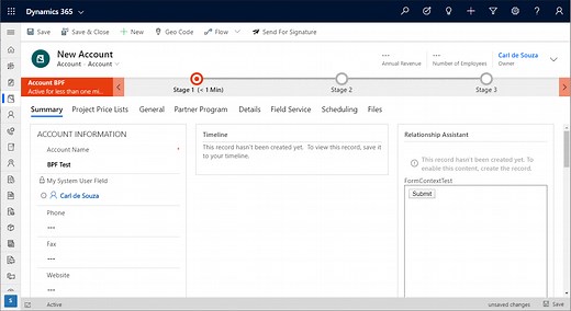 Using JavaScript to Go to Next Stage in Business Process Flows (Continued) - Carl de Souza