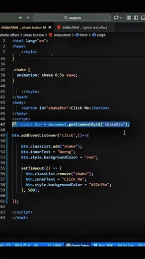 This Button Demands Attention 😳 (JS) | Day 64/100 JS Mini Project