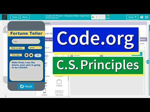 Code.org Decision Maker App Lesson 12, 13, & 14 | Answer Tutorial | Full App Part 1, 2, 3 CSP Unit 4
