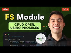 Node.js FS Module with Promises: Write, Read, Update & Delete Files Easily