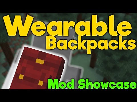 Minecraft Java - BACKPACKS - Wearable Backpacks || Mod Showcase